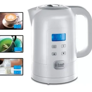 Russell Hobbs Precision Control Vízforraló, 2200 W, 1.7 l, LCD Kijelző, Fehér